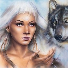 Девушка и волк