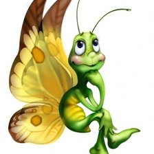 Схема вышивки «задумчивый мотылёк»