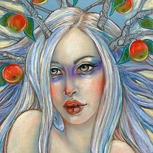 Схема вышивки «Девушка»