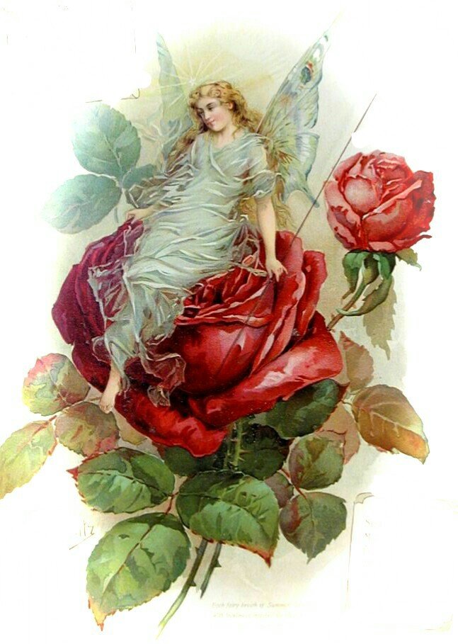 Цветочная фея - вышивка крестиком - оригинал