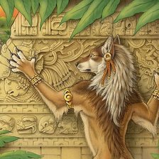 Схема вышивки «Волк»