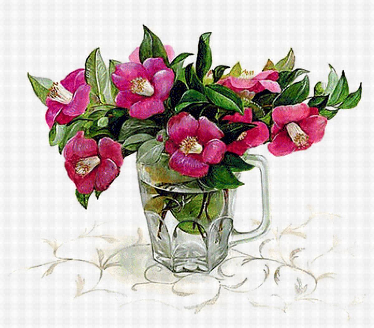 Натюрморт. - живопись., цветы. натюрморт - предпросмотр