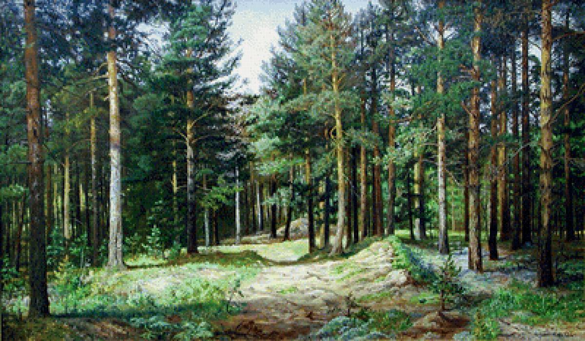 лесной пейзаж - пейзаж, природа - предпросмотр