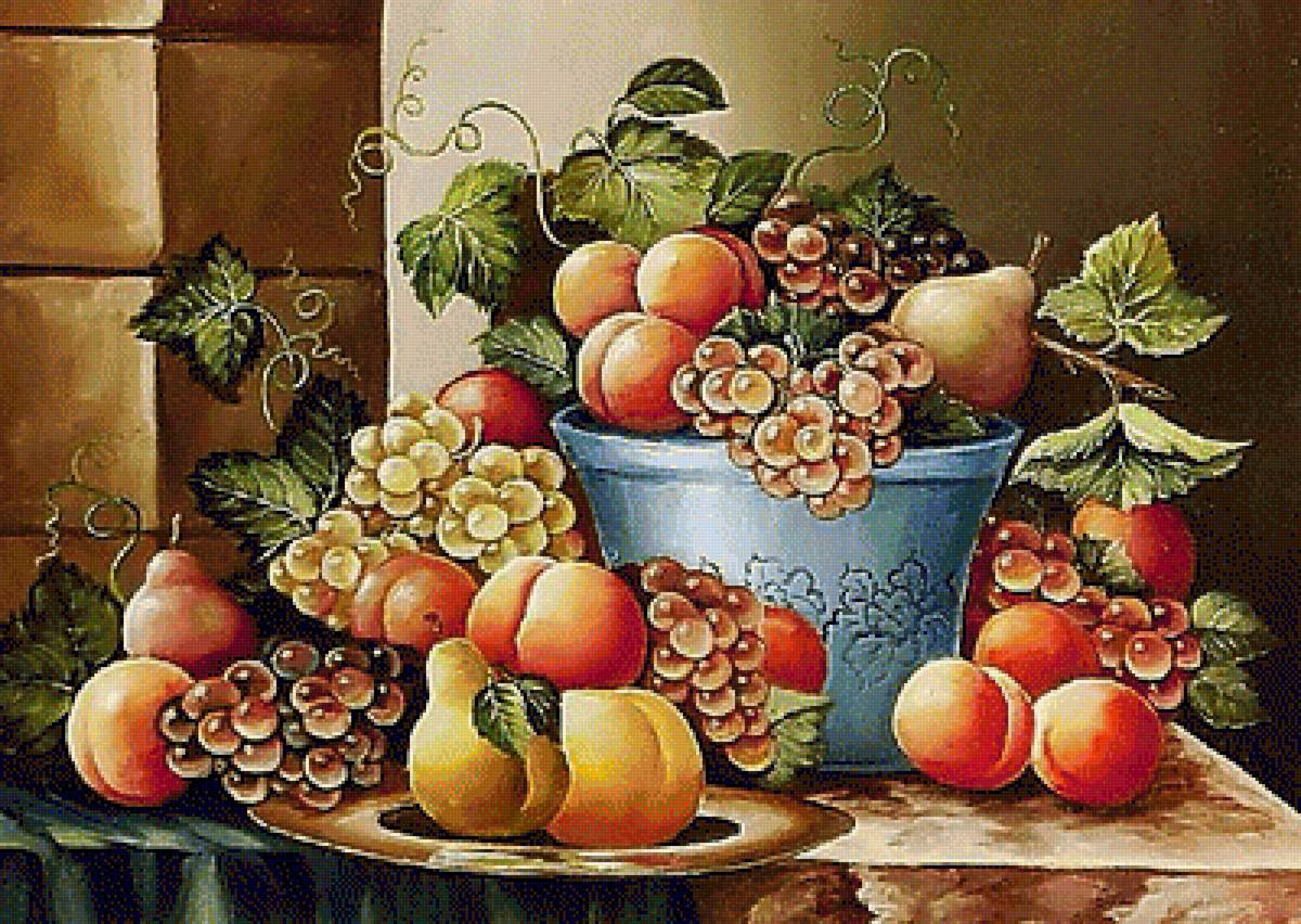 Натюрморт. - натюрморт, живопись., фрукты - предпросмотр