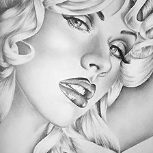 Схема вышивки «Девушка»