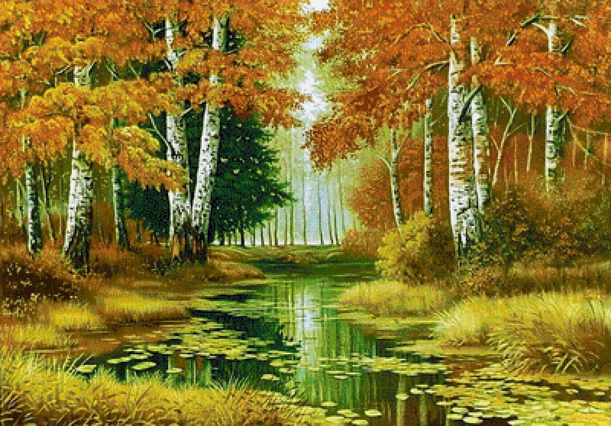 Пейзаж. - живопись., картина, пейзаж - предпросмотр