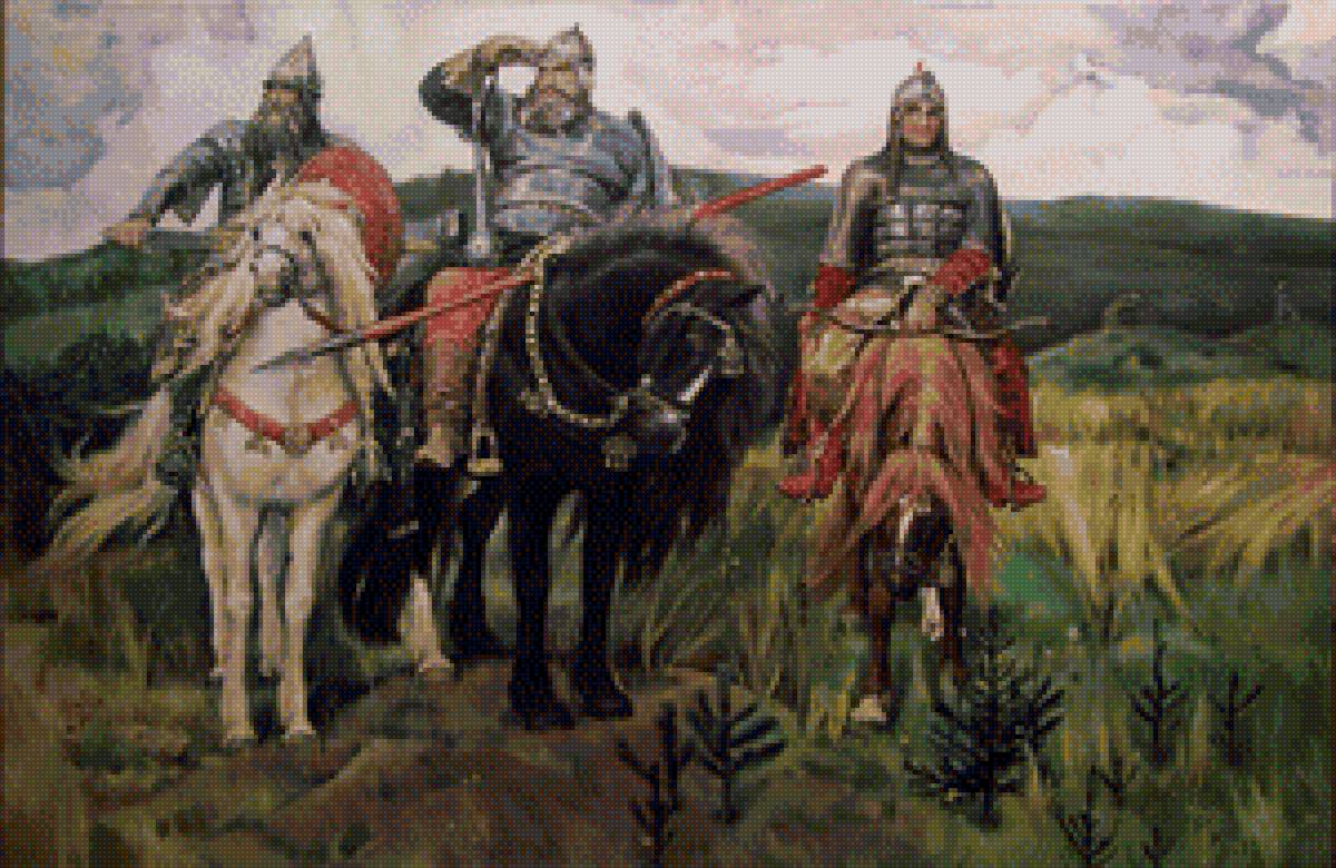 Богатыри - картины - предпросмотр