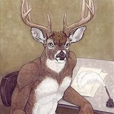 Схема вышивки «Олень»