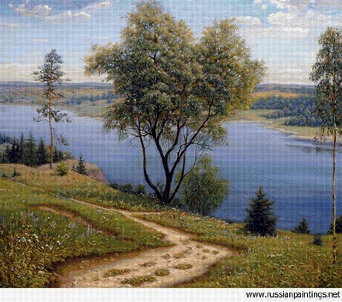 Александр Игнатьев - природа, лес, река, лето - предпросмотр