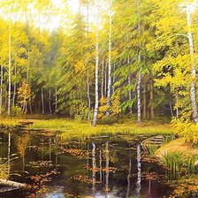 Схема вышивки «Пейзаж.»