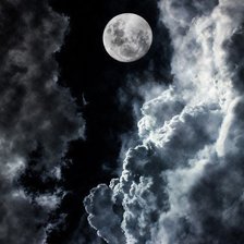 Схема вышивки «луна»