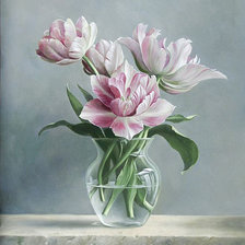 Схема вышивки «тюльпаны»