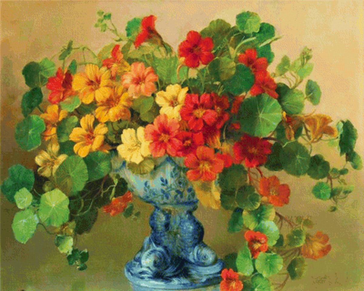 букет - картина, живопись, букет, цветы - предпросмотр