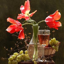 Схема вышивки «тюльпаны»