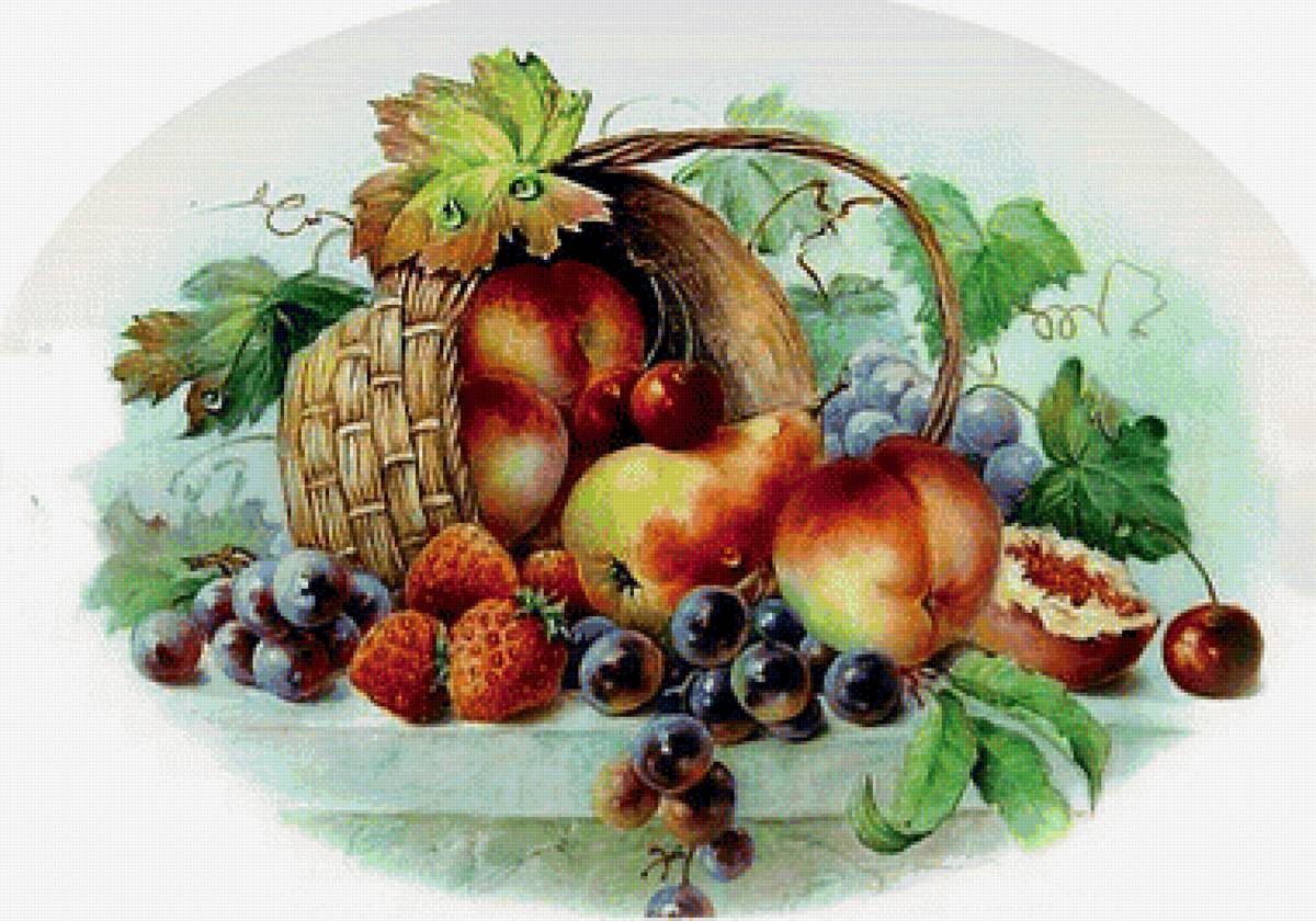 Натюрморт - вышивка крестиком - предпросмотр