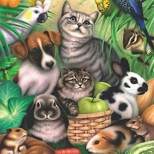 Схема вышивки «животные»