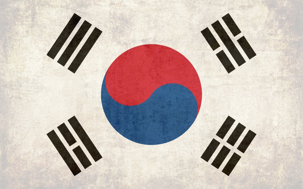 Флаг Южной Кореи - южная корея - оригинал