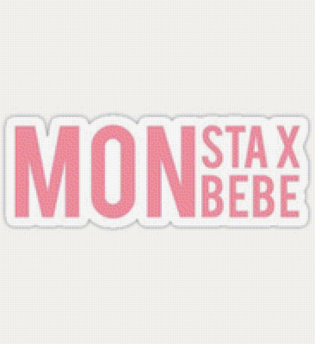 Монбебе - мобебе, логотип, k-pop, monsta x - предпросмотр