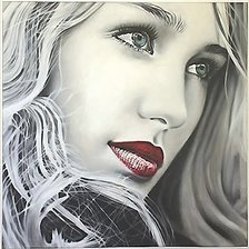 Схема вышивки «Девушка»