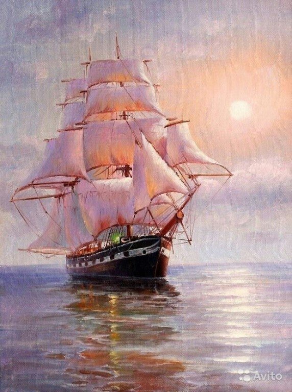 корабль мечта - море, парусник - оригинал