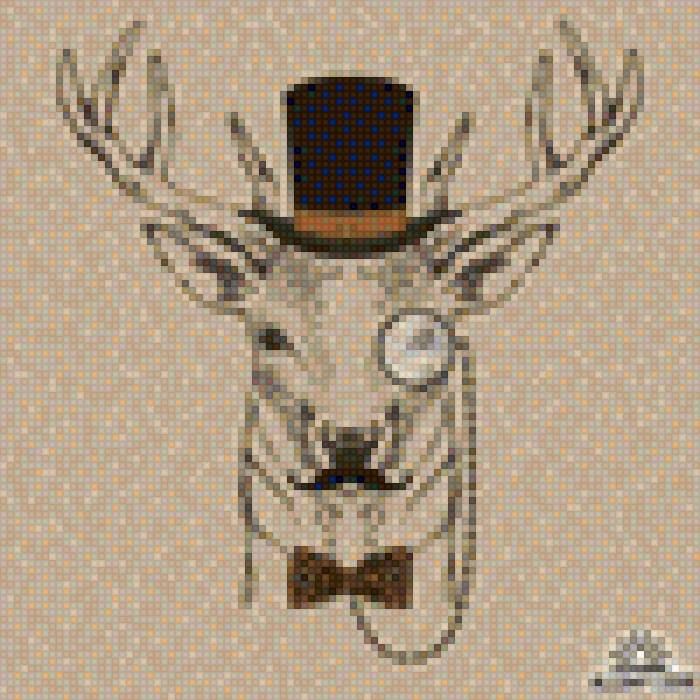 Олень - классика, деловой олень, интелигент, строгость - предпросмотр