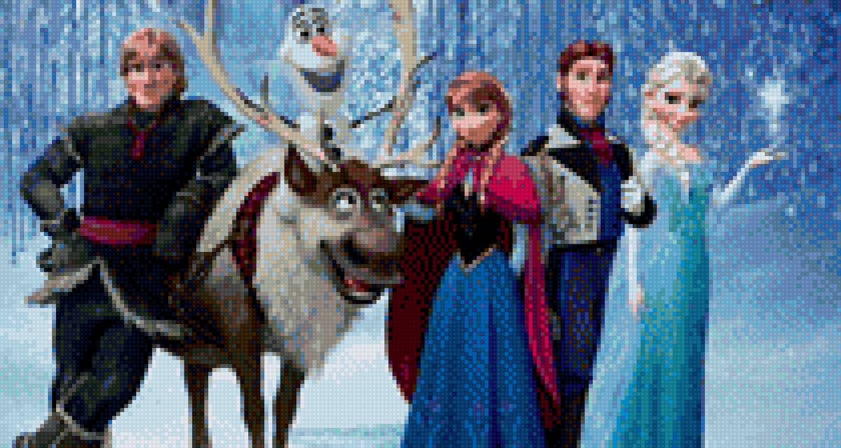 Холодное сердце - эльза, свен, анна, олаф - предпросмотр