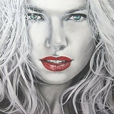 Схема вышивки «Девушка»