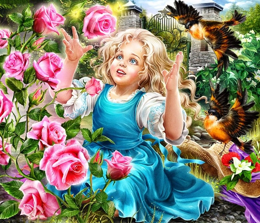 Герда - сказка, снежная королева, герда - оригинал