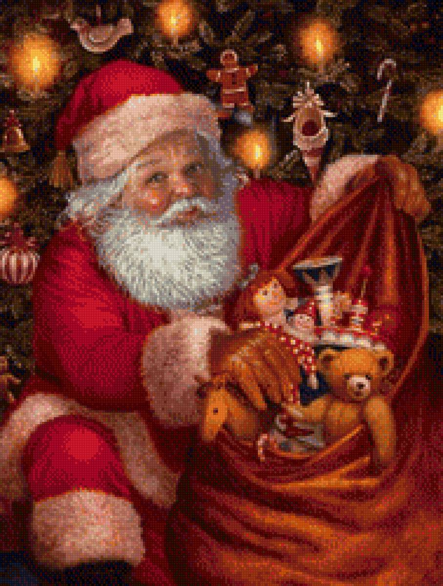 Санта - новый год - предпросмотр