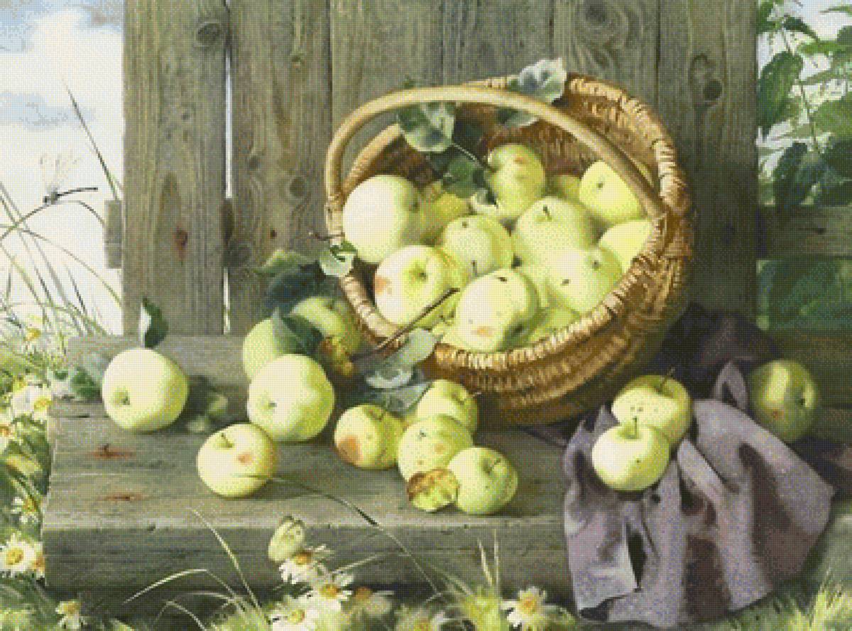 НАТЮРМОРТ С ЯБЛОКАМИ - натюрморт с яблоками - предпросмотр