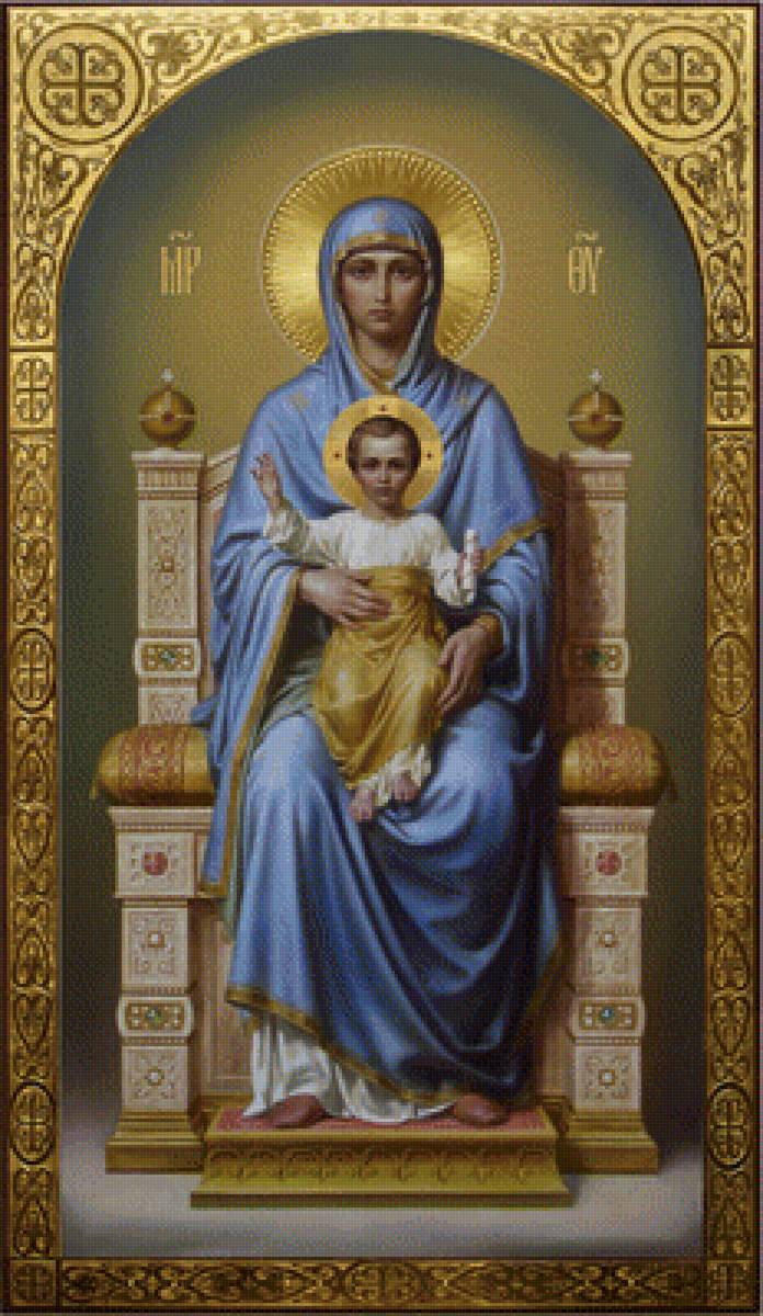 Богородица на троне - предпросмотр