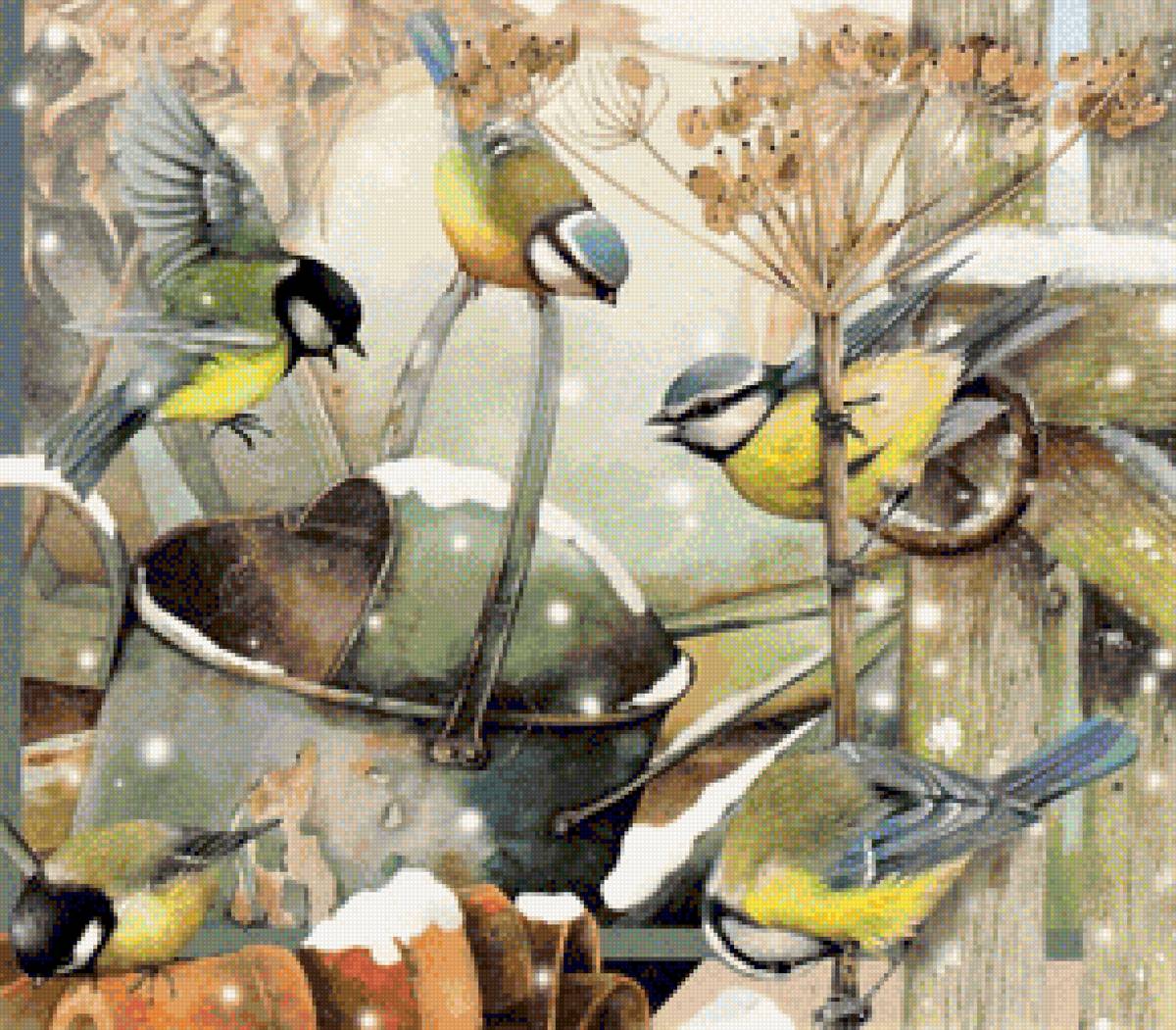 Winter birds - предпросмотр