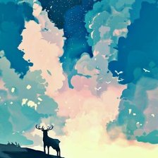 Схема вышивки «ОЛЕЕЕЕЕНЬ»