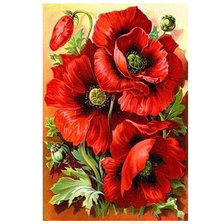 Схема вышивки «маки»