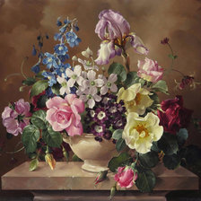 Схема вышивки «цветы»