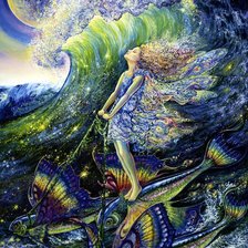 Схема вышивки «на летающих рыбах»