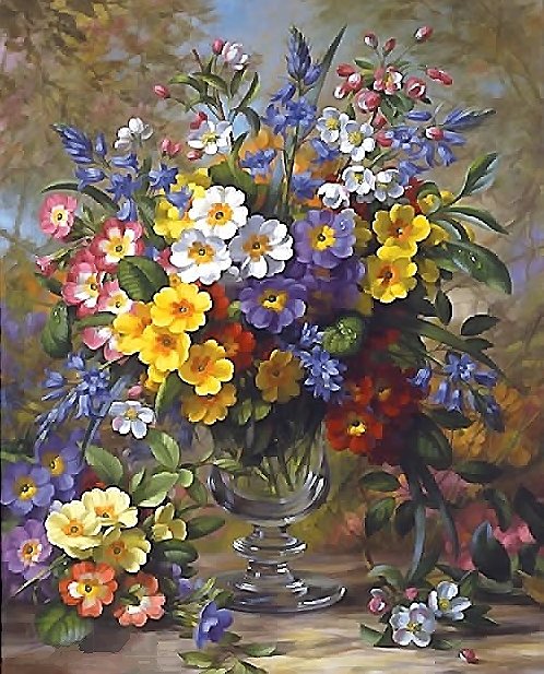 натюрморт - цветы, натюрморт - оригинал