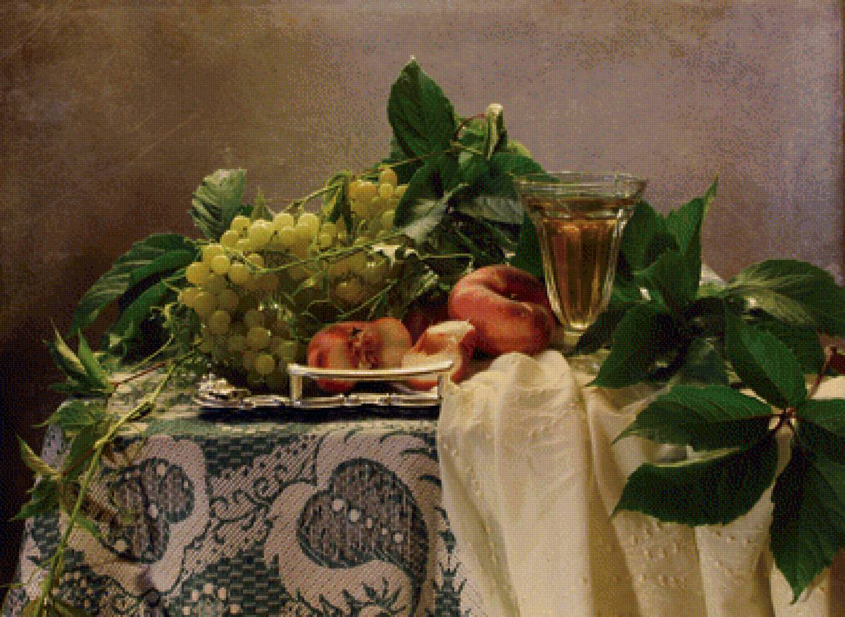 натюрморт с вином - вино, бокал - предпросмотр