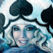 Схема вышивки «Девушка»