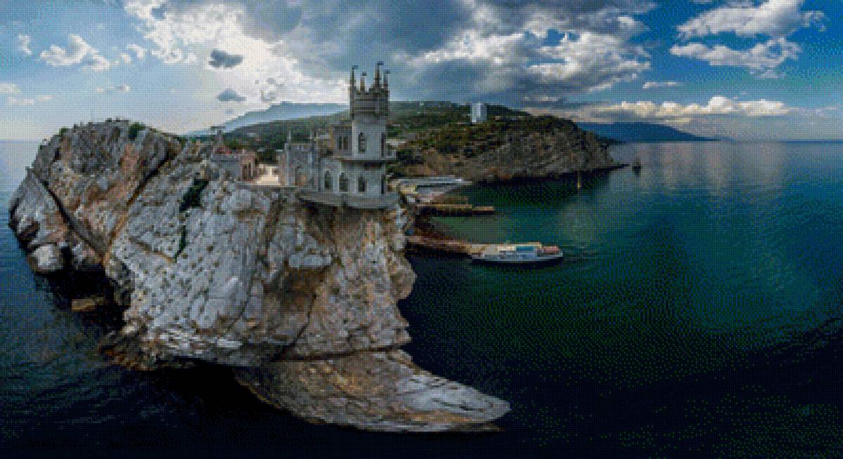 Ласточкино гнездо - крым, закат, море - предпросмотр