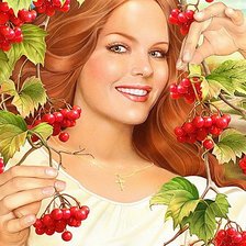 Схема вышивки «калина  красная»