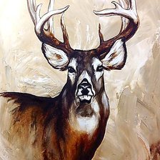 Схема вышивки «Олень.»