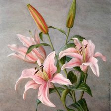 Схема вышивки «лилии»