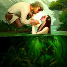 Схема вышивки «Русалка»