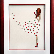 Платье из цветов