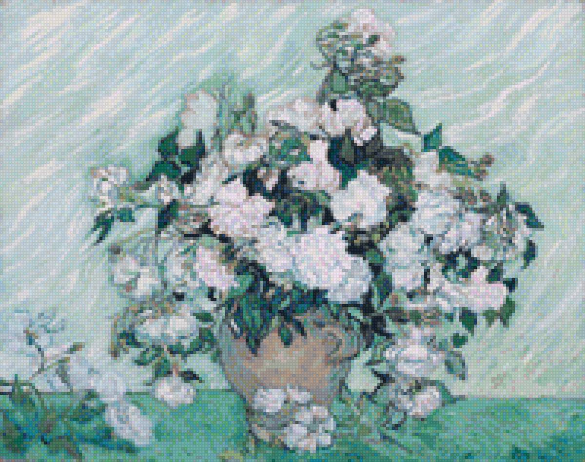 Ван Гог "Ваза с розами" - ван гог - предпросмотр