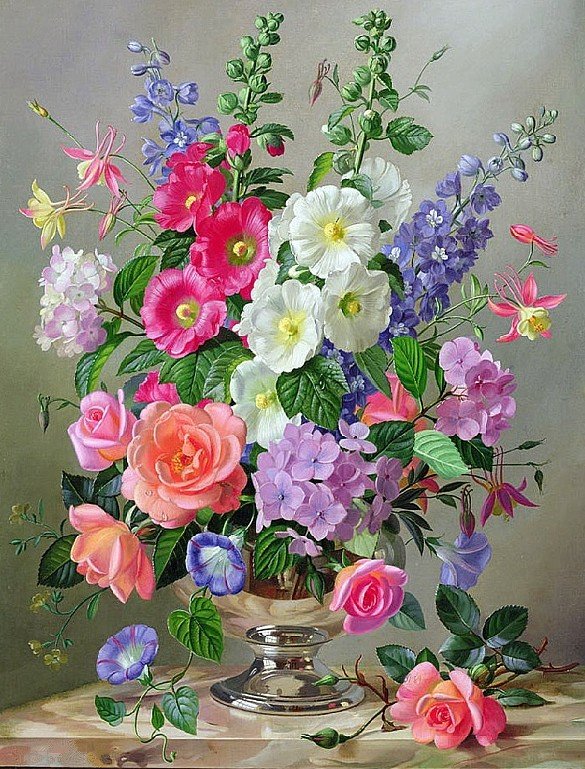 летний букет - цветы - оригинал