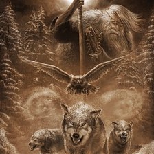 Схема вышивки «Чернобог»