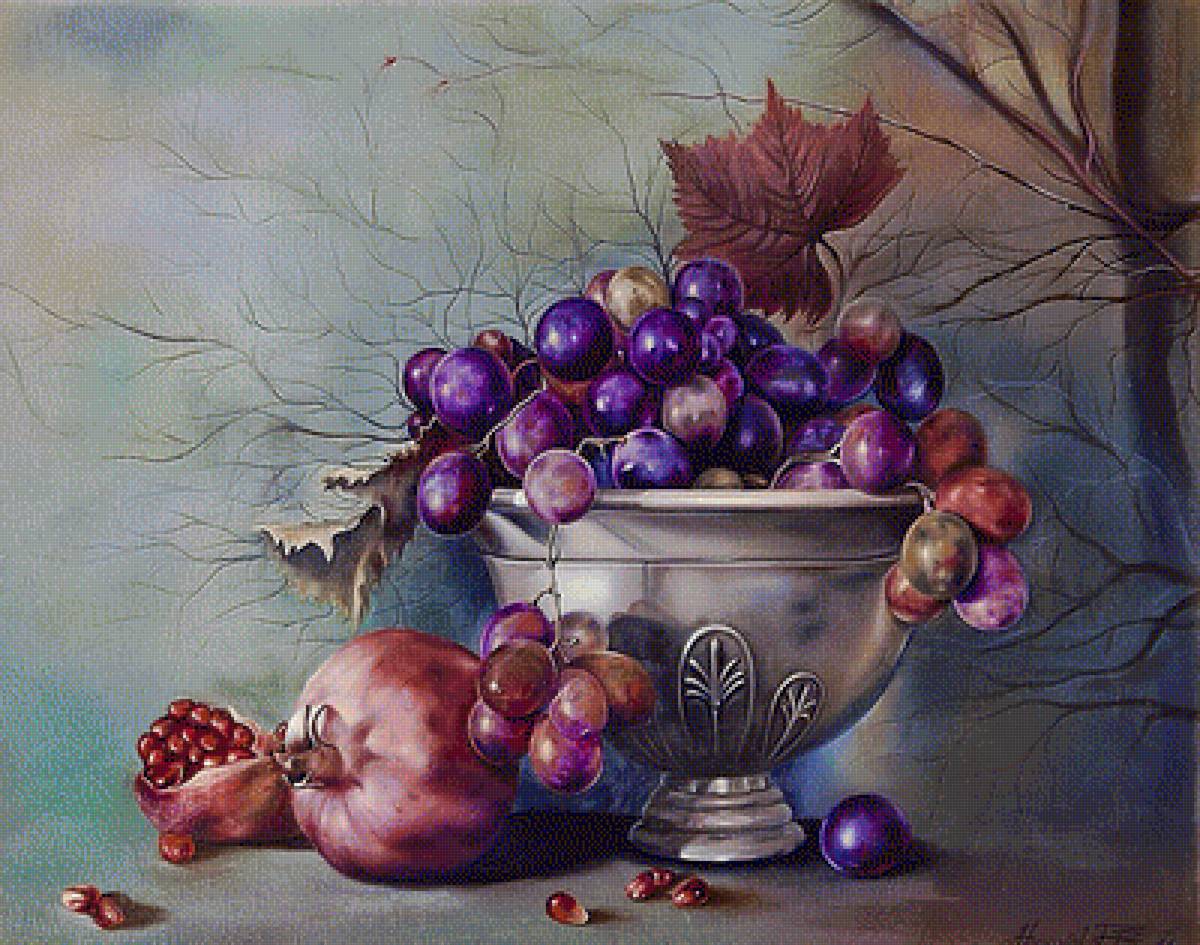 Натюрморт. - фрукты, натюрморт, живопись. - предпросмотр