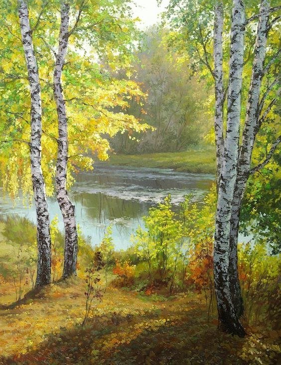 березы - березы, речка - оригинал